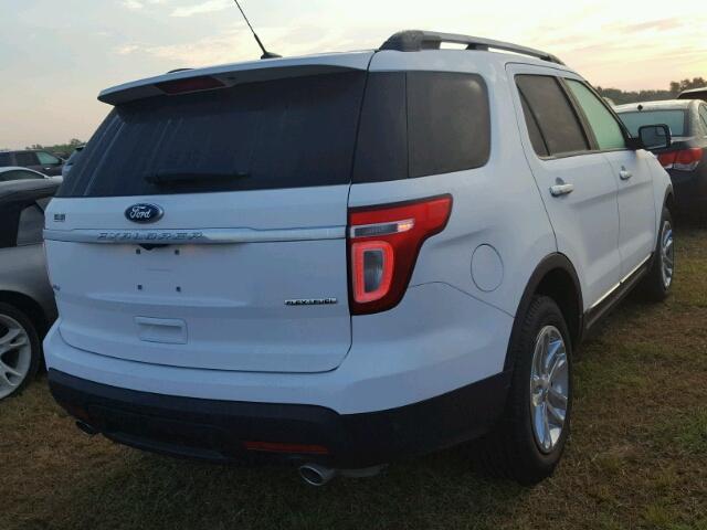 1FM5K7D86FGB80170 - 2015 FORD EXPLORER X WHITE photo 4