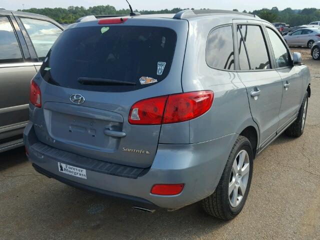 5NMSH13E98H153602 - 2008 HYUNDAI SANTA FE SILVER photo 4