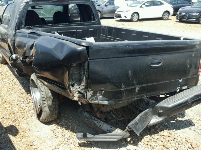 1B7GL22X0XS185564 - 1999 DODGE DAKOTA BLACK photo 9