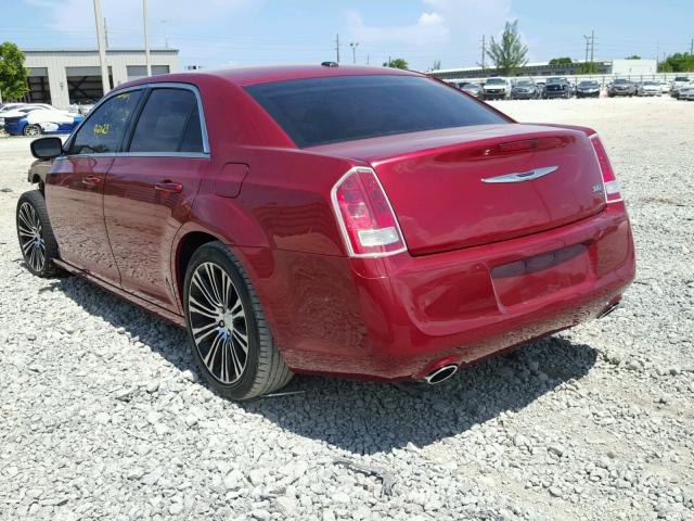 2C3CCABG6CH193036 - 2012 CHRYSLER 300 V6 BURGUNDY photo 3