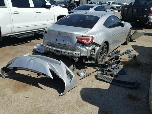 JF1ZNAA15D1714444 - 2013 TOYOTA SCION FR-S SILVER photo 4