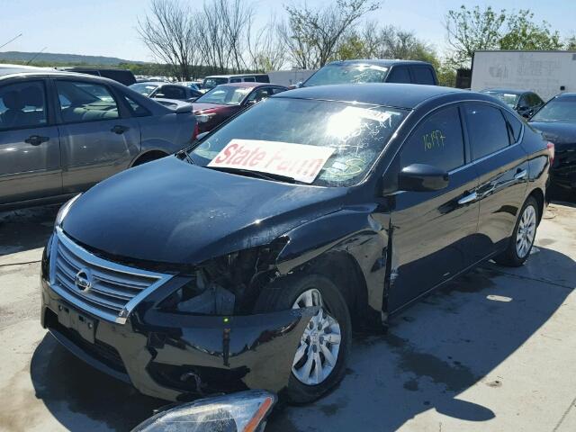 3N1AB7AP5FY323495 - 2015 NISSAN SENTRA S/S BLACK photo 2