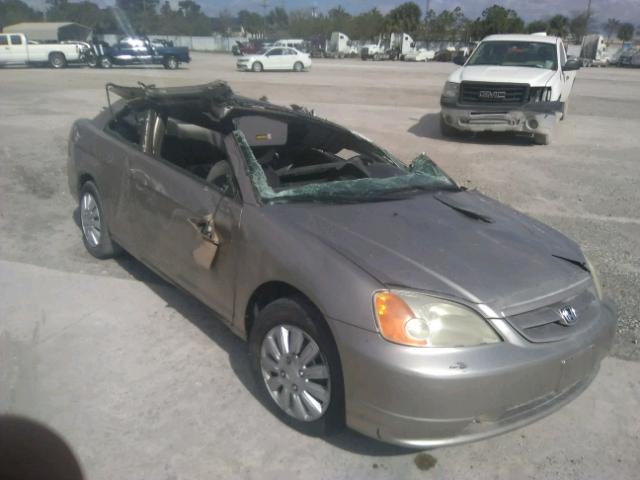 1HGEM22092L107764 - 2002 HONDA CIVIC EX ბეჟი ფოტო 1