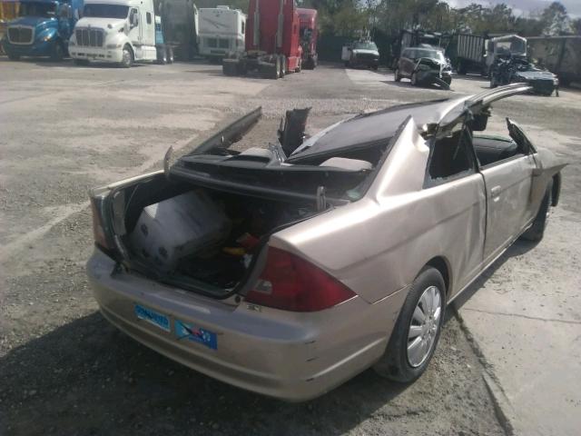1HGEM22092L107764 - 2002 HONDA CIVIC EX ბეჟი ფოტო 4