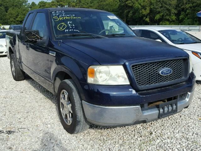 1FTPX12575NA26582 - 2005 FORD F150 BLUE photo 1