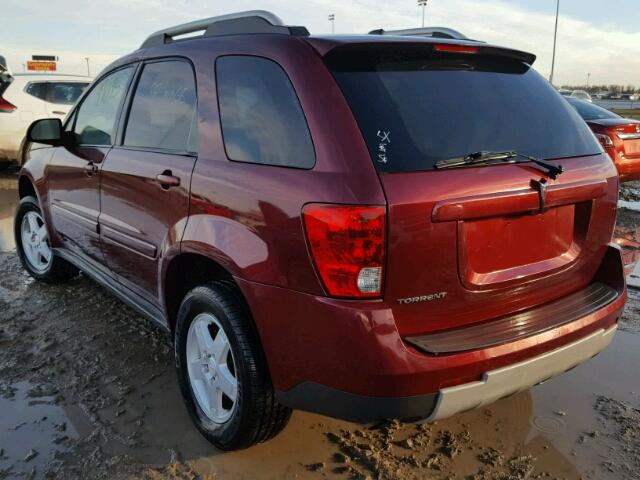 2CKDL33F096203171 - 2009 PONTIAC TORRENT MAROON photo 3