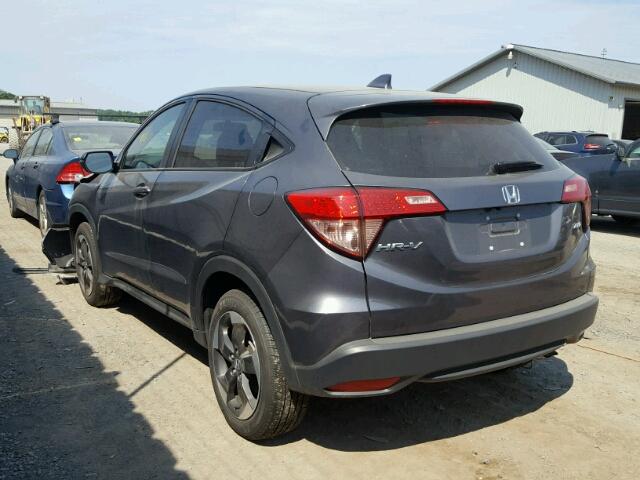 3CZRU6H57JM706115 - 2018 HONDA HR-V EX GRAY photo 3