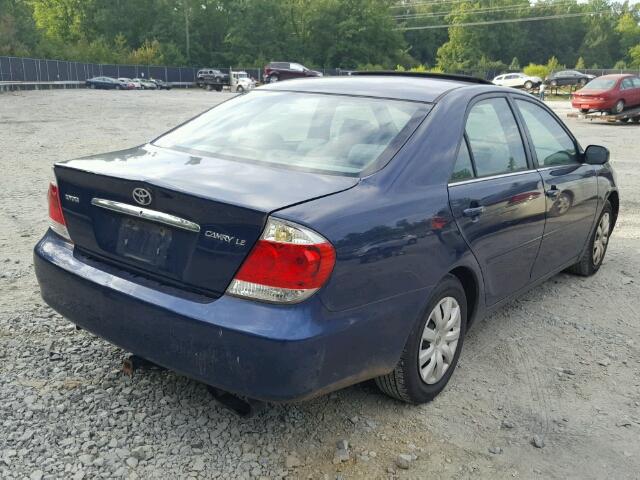 4T1BE30K35U427830 - 2005 TOYOTA CAMRY BLUE photo 4