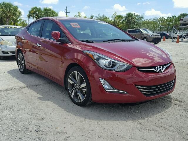 KMHDH4AE4GU599141 - 2016 HYUNDAI ELANTRA SE RED photo 1