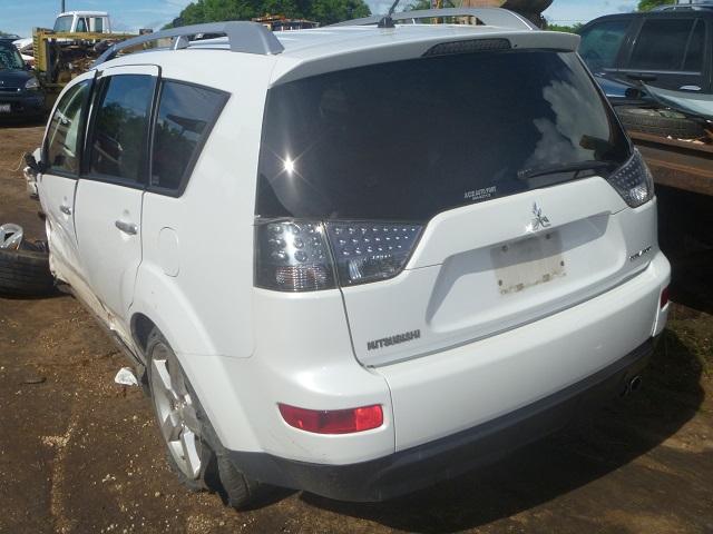 JA4MT41X27Z015305 - 2007 MITSUBISHI OUTLANDER WHITE photo 3