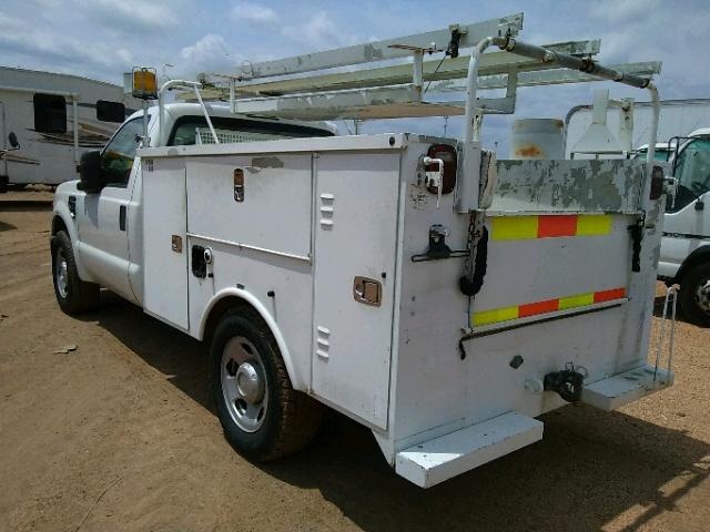 1FDWF30568EC63710 - 2008 FORD F350 SRW S WHITE photo 3