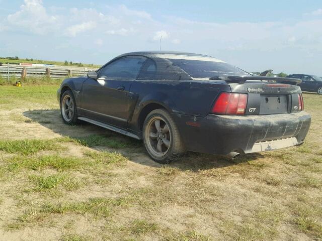 1FAFP42X01F174047 - 2001 FORD MUSTANG BLACK photo 3