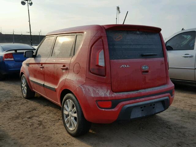 KNDJT2A61C7462721 - 2012 KIA SOUL RED photo 3