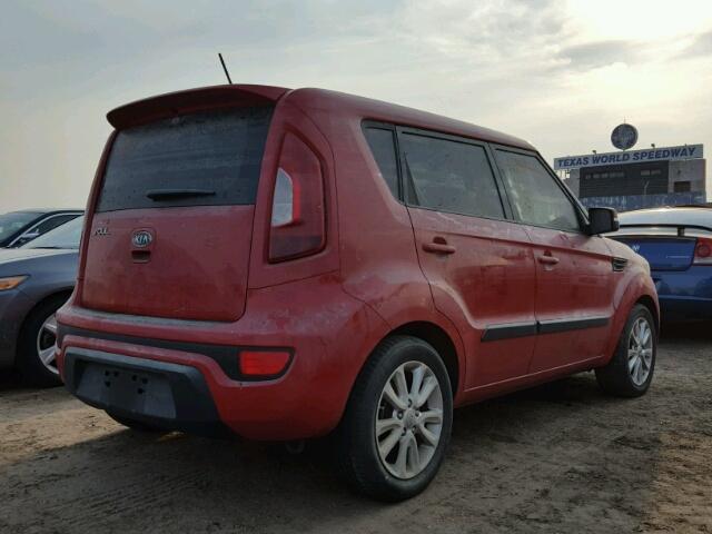 KNDJT2A61C7462721 - 2012 KIA SOUL RED photo 4