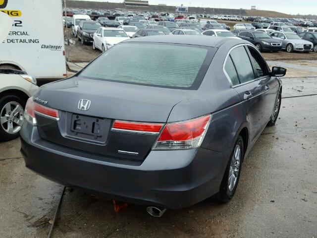 1HGCP2F63CA022316 - 2012 HONDA ACCORD GRAY photo 4