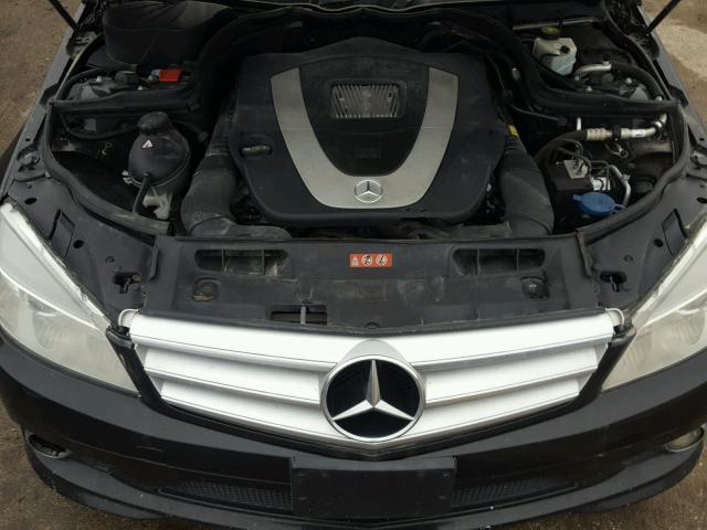 WDDGF54X19F238683 - 2009 MERCEDES-BENZ C BLACK photo 7