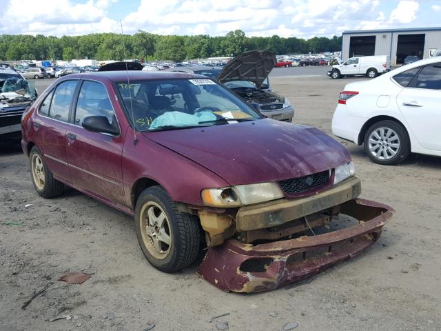 1N4AB41DXWC716537 - 1998 NISSAN SENTRA E BURGUNDY photo 1