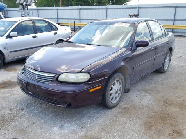 1G1NE52M8X6207188 - 1999 CHEVROLET MALIBU LS ბურგუნდია ფოტო 2