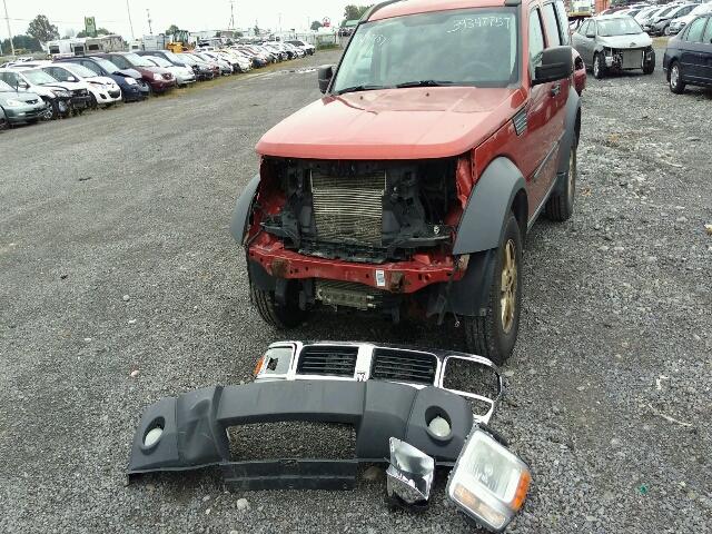 1D8GT28K97W721871 - 2007 DODGE NITRO SXT ORANGE photo 9