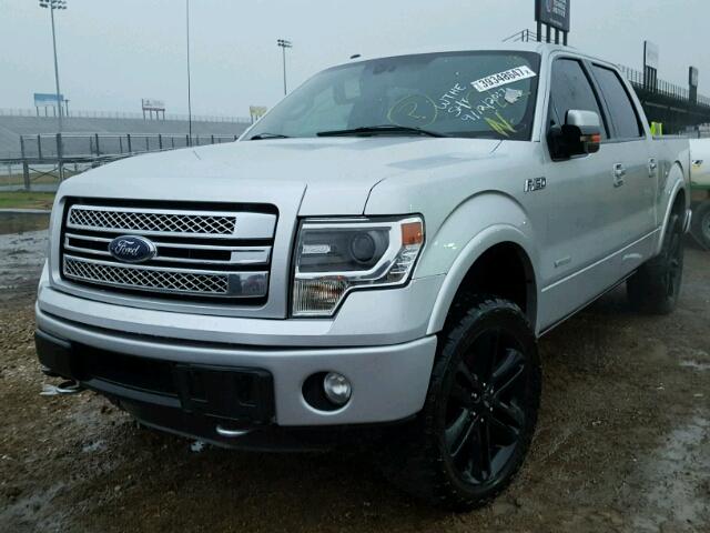 1FTFW1ET3EFA27974 - 2014 FORD F150 SILVER photo 2