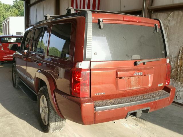 1J8HH58N58C180474 - 2008 JEEP COMMANDER 红色 照片 3