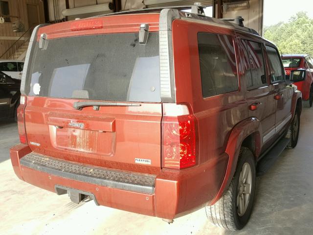 1J8HH58N58C180474 - 2008 JEEP COMMANDER 红色 照片 4