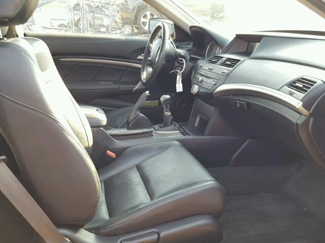 1HGCS2A82CA004266 - 2012 HONDA ACCORD EXL BLACK photo 5