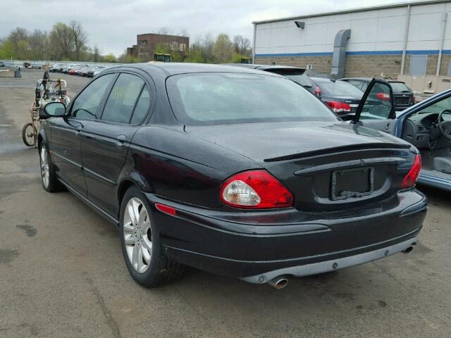 SAJEA53D42XC37605 - 2002 JAGUAR X-TYPE BLACK photo 3