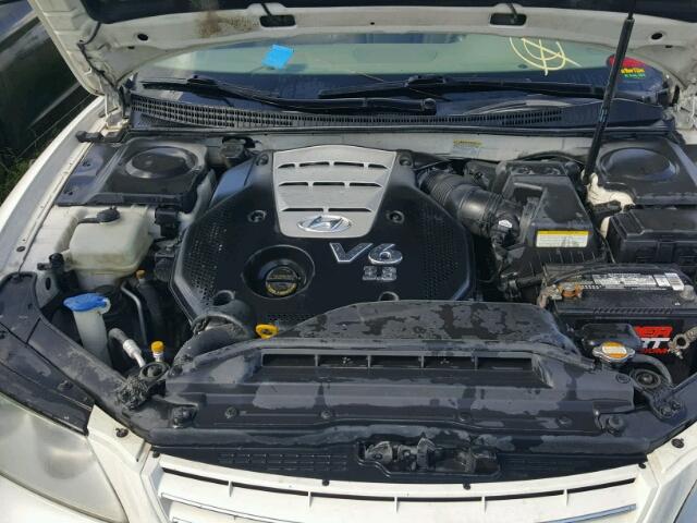 KMHFC46F86A120034 - 2006 HYUNDAI AZERA WHITE photo 7