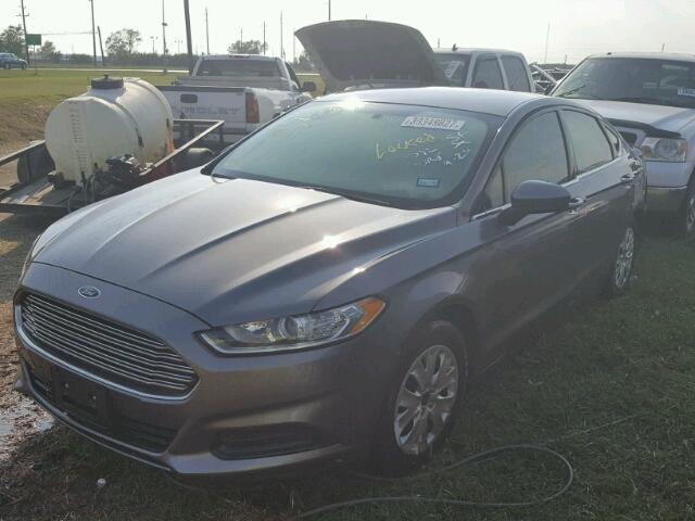 3FA6P0G78ER336761 - 2014 FORD FUSION GRAY photo 2