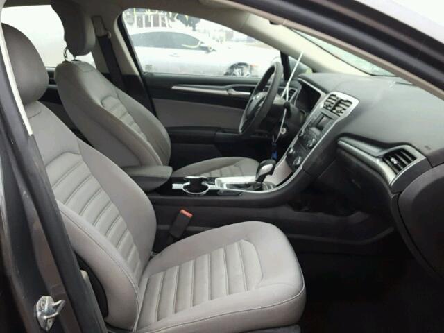 3FA6P0G78ER336761 - 2014 FORD FUSION GRAY photo 5