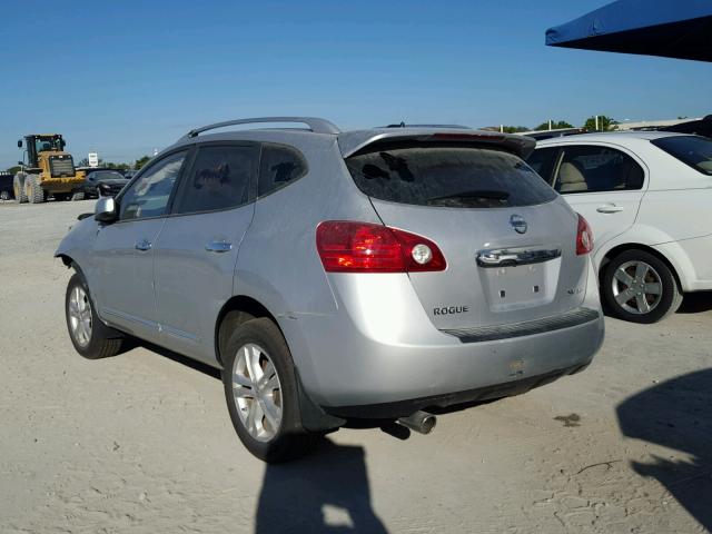 JN8AS5MV3DW138396 - 2013 NISSAN ROGUE SILVER photo 3