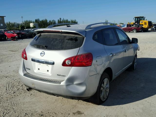 JN8AS5MV3DW138396 - 2013 NISSAN ROGUE SILVER photo 4