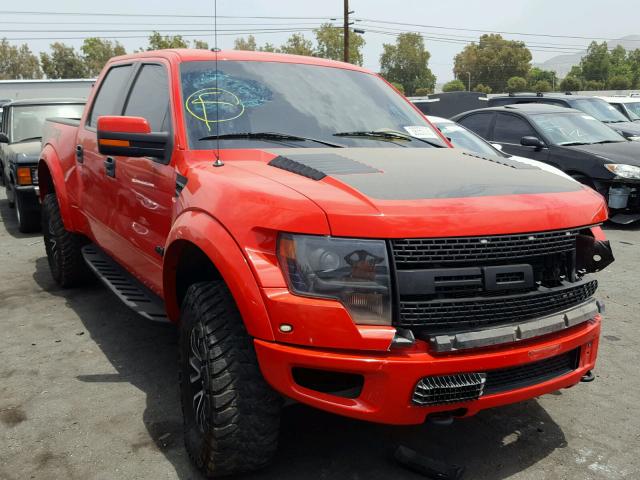 1FTFW1R62BFC65962 - 2011 FORD F150 SVT R RED photo 1