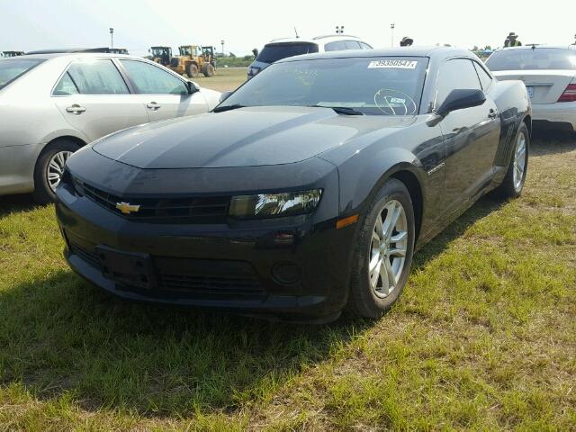 2G1FA1E31E9216980 - 2014 CHEVROLET CAMARO LS BLACK photo 2