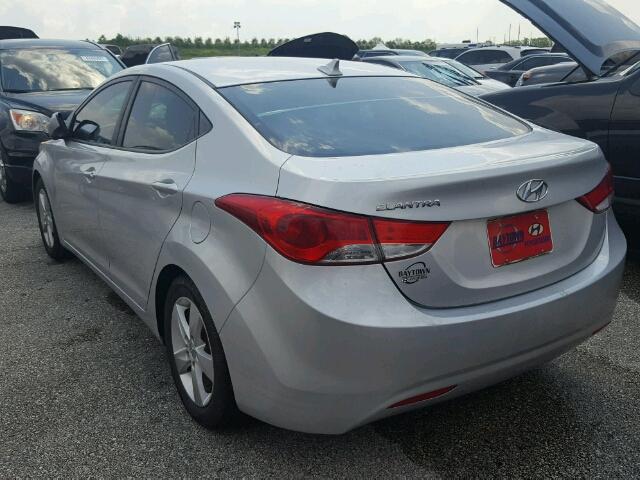 KMHDH4AE7CU339942 - 2012 HYUNDAI ELANTRA GL SILVER photo 3