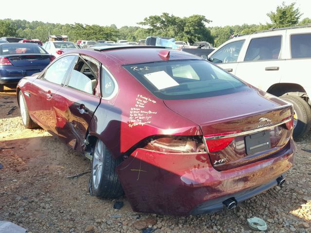 SAJBE4BV9HCY28411 - 2017 JAGUAR XF PRESTIG MAROON photo 3