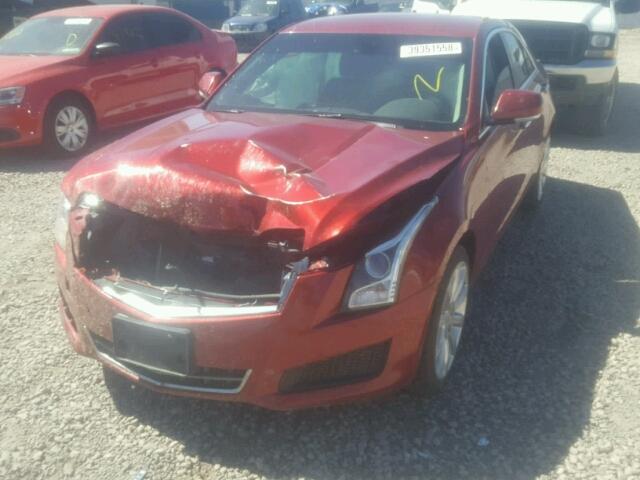 1G6AH5R34E0114228 - 2014 CADILLAC ATS LUXURY RED photo 2