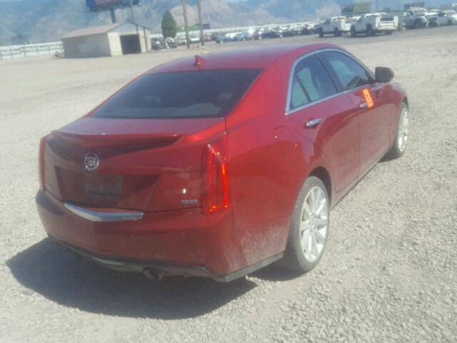 1G6AH5R34E0114228 - 2014 CADILLAC ATS LUXURY RED photo 4