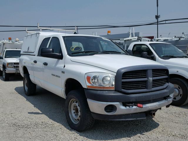 1D7KS28D66J233122 - 2006 DODGE RAM 2500 S WHITE photo 1
