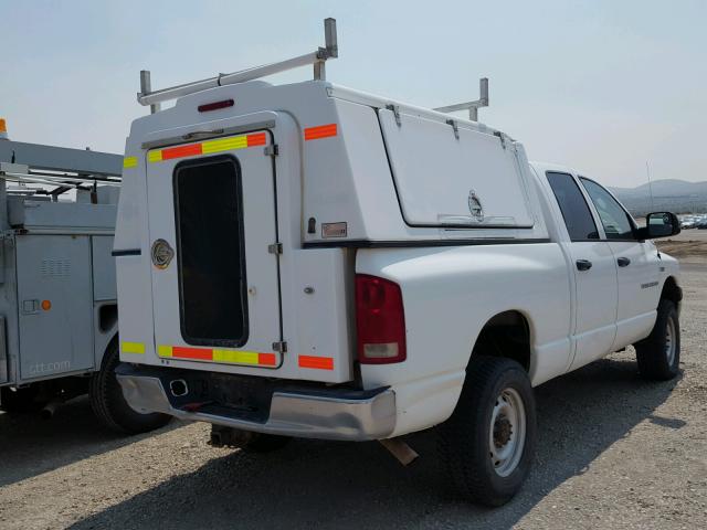 1D7KS28D66J233122 - 2006 DODGE RAM 2500 S WHITE photo 4
