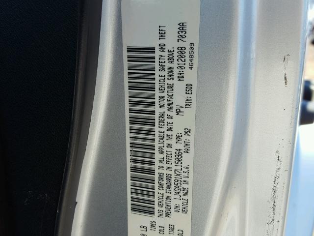 1J4GA591X7L150964 - 2007 JEEP WRANGLER S Gümüş foto 10