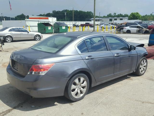 1HGCP26878A140250 - 2008 HONDA ACCORD EXL GRAY photo 4