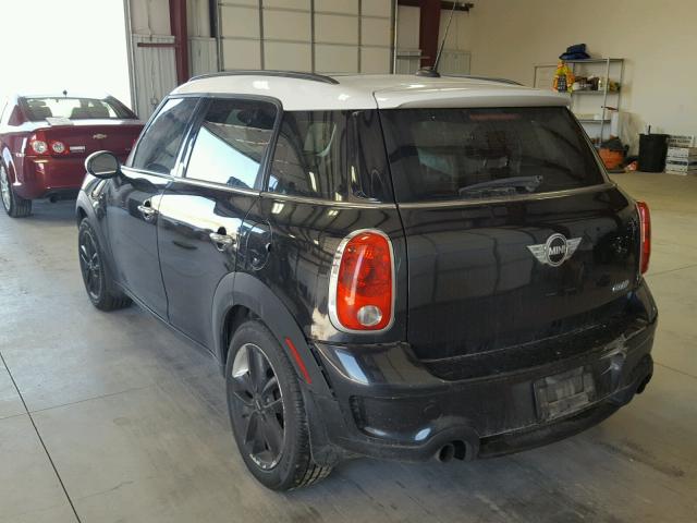 WMWZC5C59BWL54969 - 2011 MINI COOPER S C BLACK photo 3