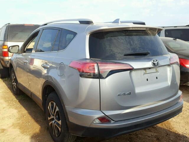 2T3ZFREV5GW235725 - 2016 TOYOTA RAV4 LE GRAY photo 3