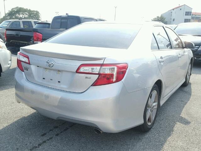 4T1BF1FK0EU795648 - 2014 TOYOTA CAMRY L SILVER photo 4