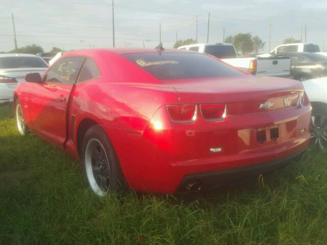 2G1FA1ED9B9131101 - 2011 CHEVROLET CAMARO LS RED photo 3