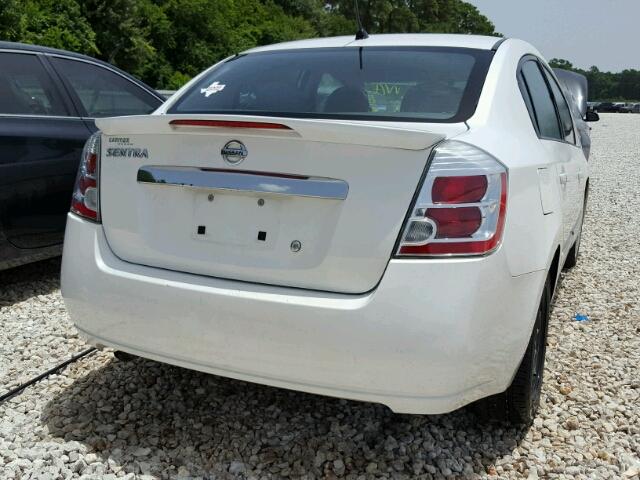 3N1AB6AP2CL713294 - 2012 NISSAN SENTRA 2.0 WHITE photo 4