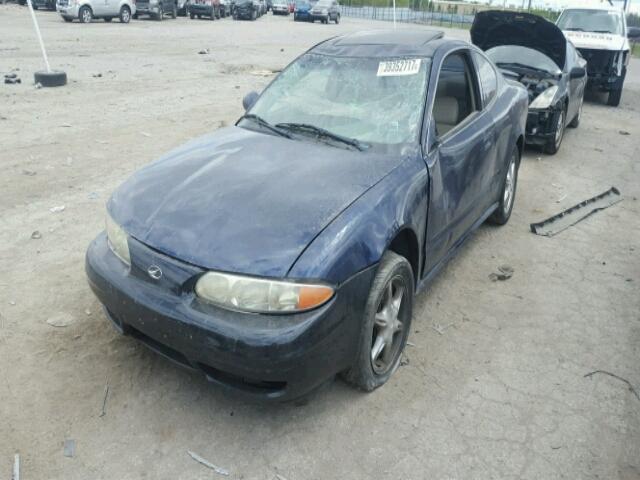 1G3NF12E3YC432225 - 2000 OLDSMOBILE ALERO GLS BLUE photo 2