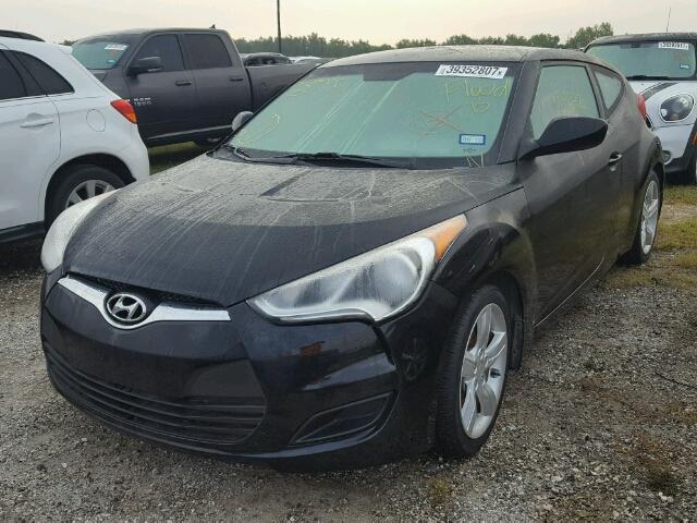 KMHTC6AD6DU134501 - 2013 HYUNDAI VELOSTER B BLACK photo 2